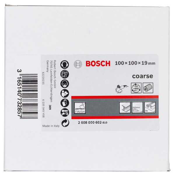 BOSCH Lamellenschleifwalze mit Vlies, 19 mm, grob, 100 mm BOSCH Lamellenschleifwalze mit Vlies, 19 mm, grob, 100 mm