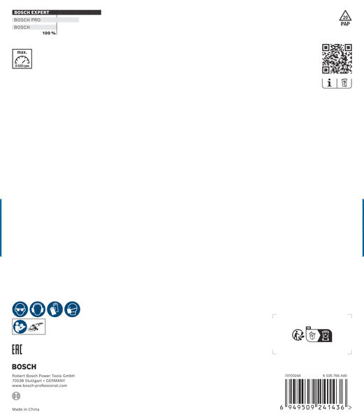 BOSCH EXPERT Multi Material Carbide-Topfscheibe mittel, angeschrägt, 180 mm, 22,23 mm