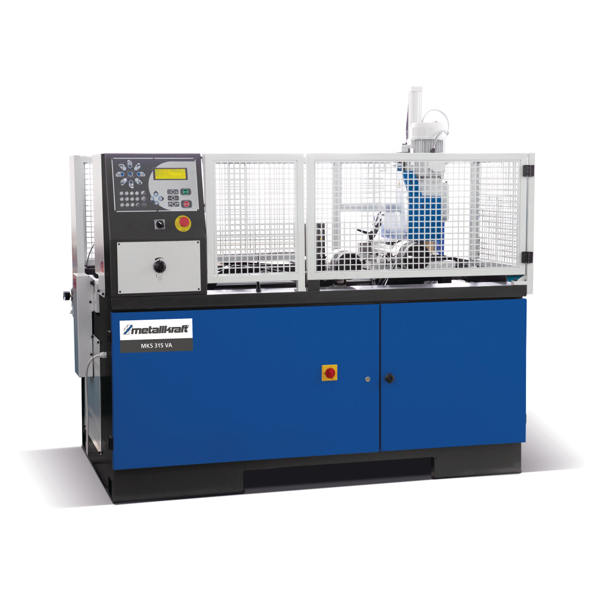 METALLKRAFT Automatische hydropneumatische Vertikal- Metallkreissäge mit CNC Steuerung im Aktions-Set mit Sägeblatt MKS 315 VA Aktions-Set