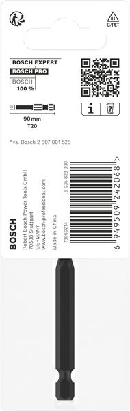 BOSCH PRO Torx Impact Bit, T20, 90 mm BOSCH PRO Torx Impact Bit, T20, 90 mm