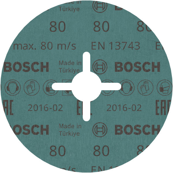 BOSCH PRO R574 Fiberscheibe, 125 mm, G80 BOSCH PRO R574 Fiberscheibe, 125 mm, G80