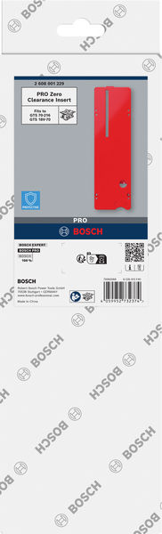 BOSCH PRO Zero Clearance Einsatz für Tischkreissägen GTS 18V-70/GTS 70-216Professional