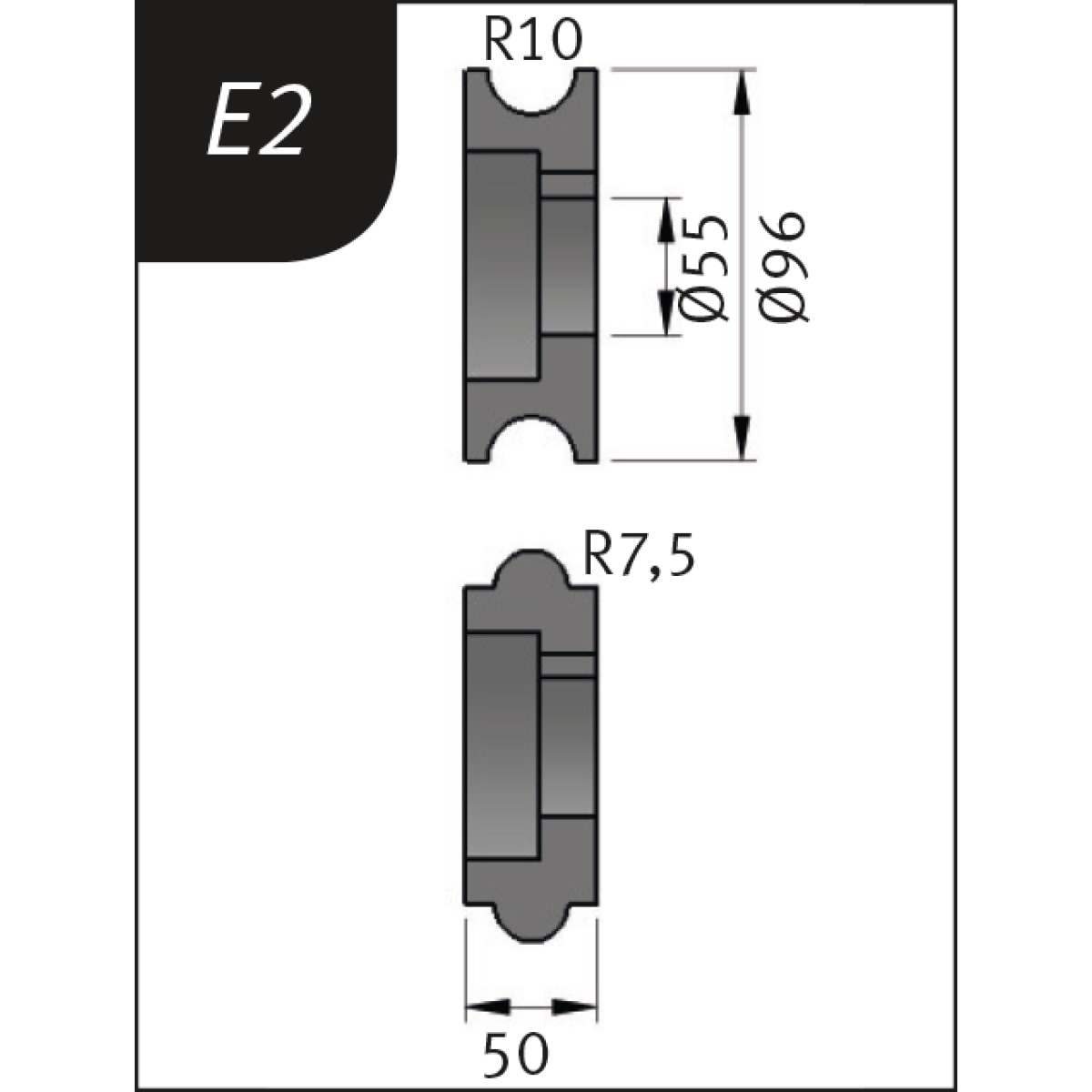 METALLKRAFT Biegerollen Biegerollen Typ E2 - SBM 250-25E METALLKRAFT Biegerollen Biegerollen Typ E2 - SBM 250-25E