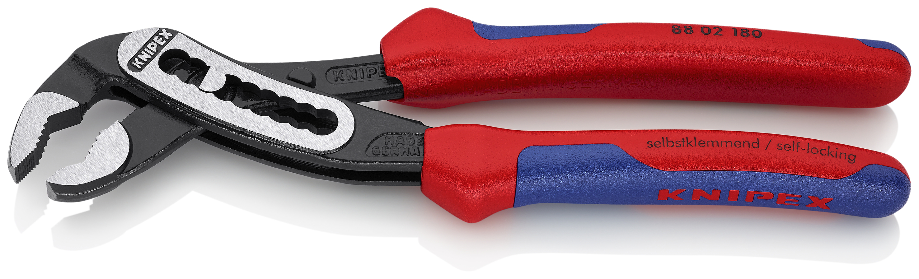 KNIPEX KNIPEX 88 02 180 Alligator® Wasserpumpenzange 180 mm schwarz atramentiert mit Mehrkomponenten-Hüllen poliert KNIPEX KNIPEX 88 02 180 Alligator® Wasserpumpenzange 180 mm schwarz atramentiert mit Mehrkomponenten-Hüllen poliert