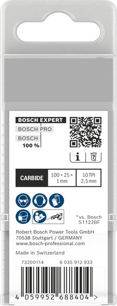 BOSCH EXPERT Medium-Thick Tough Metal S555HHC Säbelsägeblatt, 10-tlg.