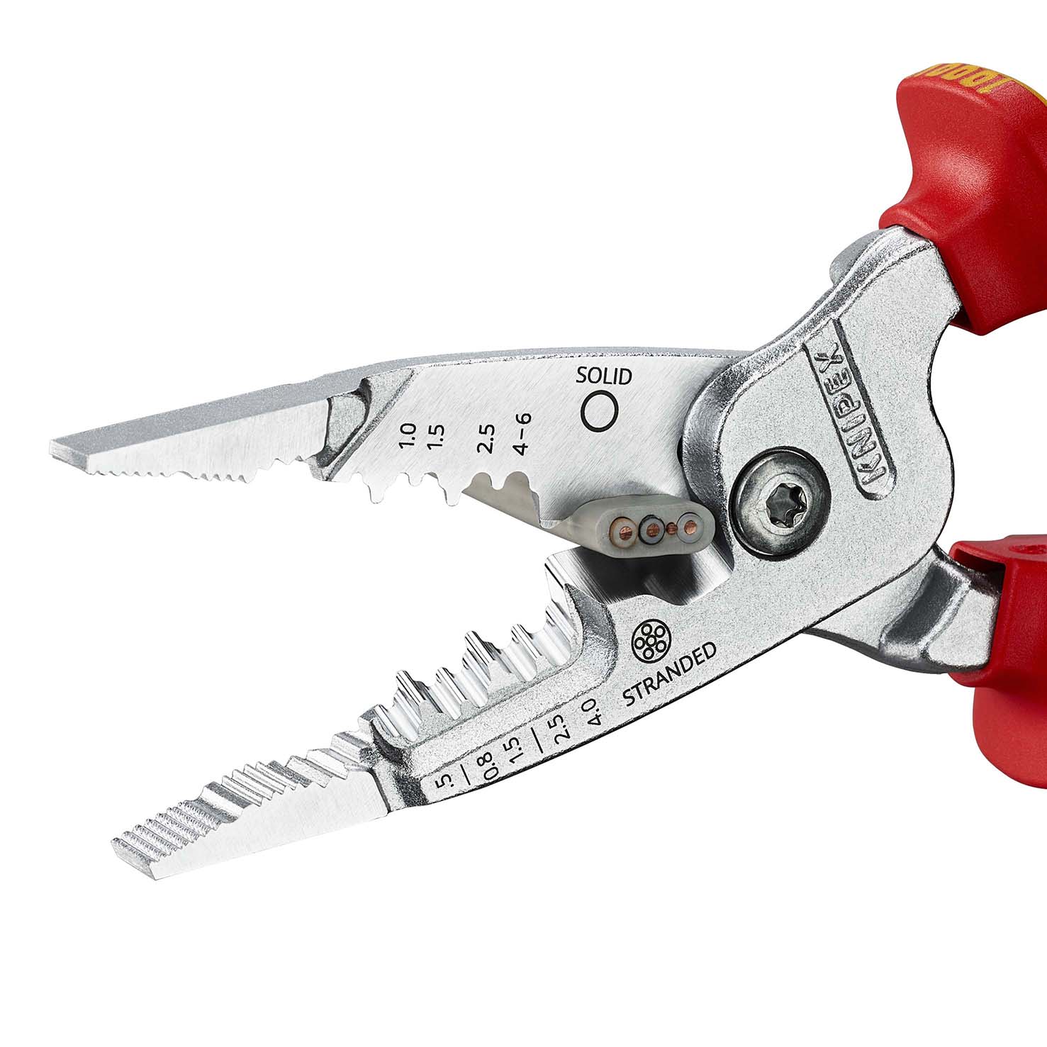 KNIPEX KNIPEX 13 76 200 ME Multifunktions-Elektrikerzange metrisches Modell 200 mm verchromt isoliert mit Mehrkomponenten-Hüllen, VDE-geprüft KNIPEX KNIPEX 13 76 200 ME Multifunktions-Elektrikerzange metrisches Modell 200 mm verchromt isoliert mit Mehrkomponenten-Hüllen, VDE-geprüft