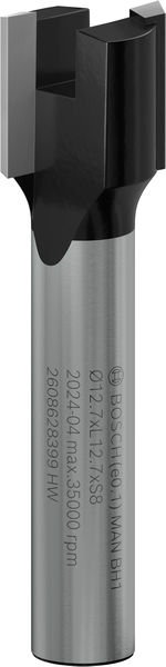 BOSCH PRO Scharniernutfräser, zweischneidig, Ø 12,7 x L 12,7, Schaft 8 mm BOSCH PRO Scharniernutfräser, zweischneidig, Ø 12,7 x L 12,7, Schaft 8 mm