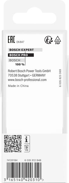 BOSCH PRO Nutfräser, zweischneidig, Ø 20 x L 40, Schaft 12 mm BOSCH PRO Nutfräser, zweischneidig, Ø 20 x L 40, Schaft 12 mm