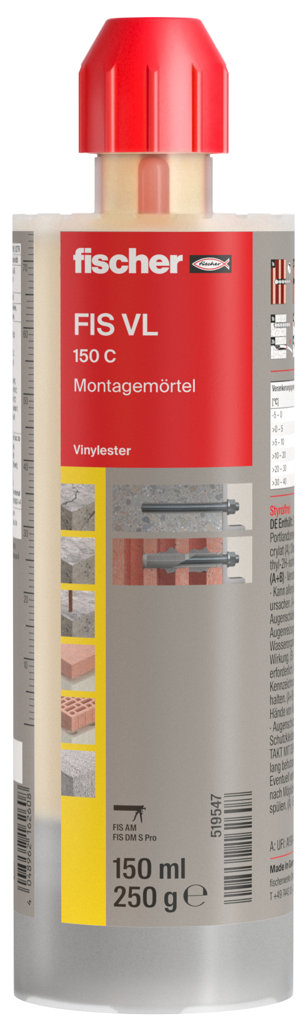 FISCHER DEUTSCHLAND Montagemörtel FIS VL 150 C