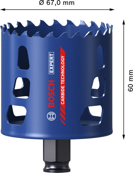 BOSCH EXPERT Multi Material Power Change Plus-Lochsäge, 67 x 60 mm BOSCH EXPERT Multi Material Power Change Plus-Lochsäge, 67 x 60 mm