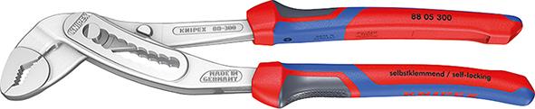 KNIPEX 88 05 300 Alligator® Wasserpumpenzange mit Mehrkomponenten-Hüllen verchromt 300 mm
