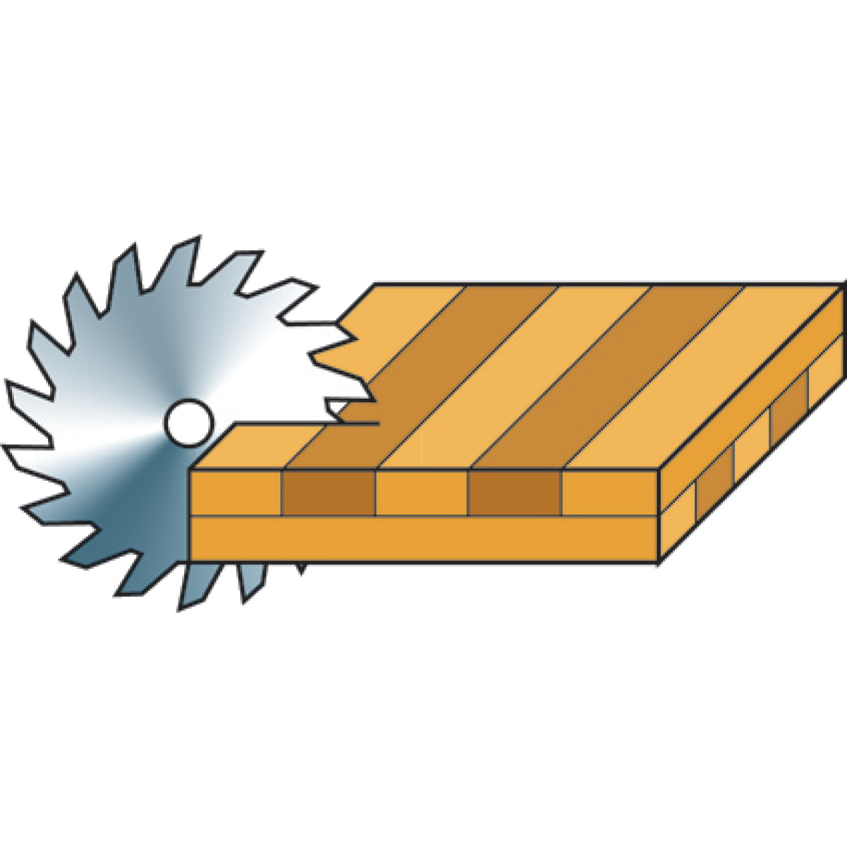 HOLZKRAFT Besäum- und Fertigungsschnitt-Kreissägeblatt KSB-BF 315/48