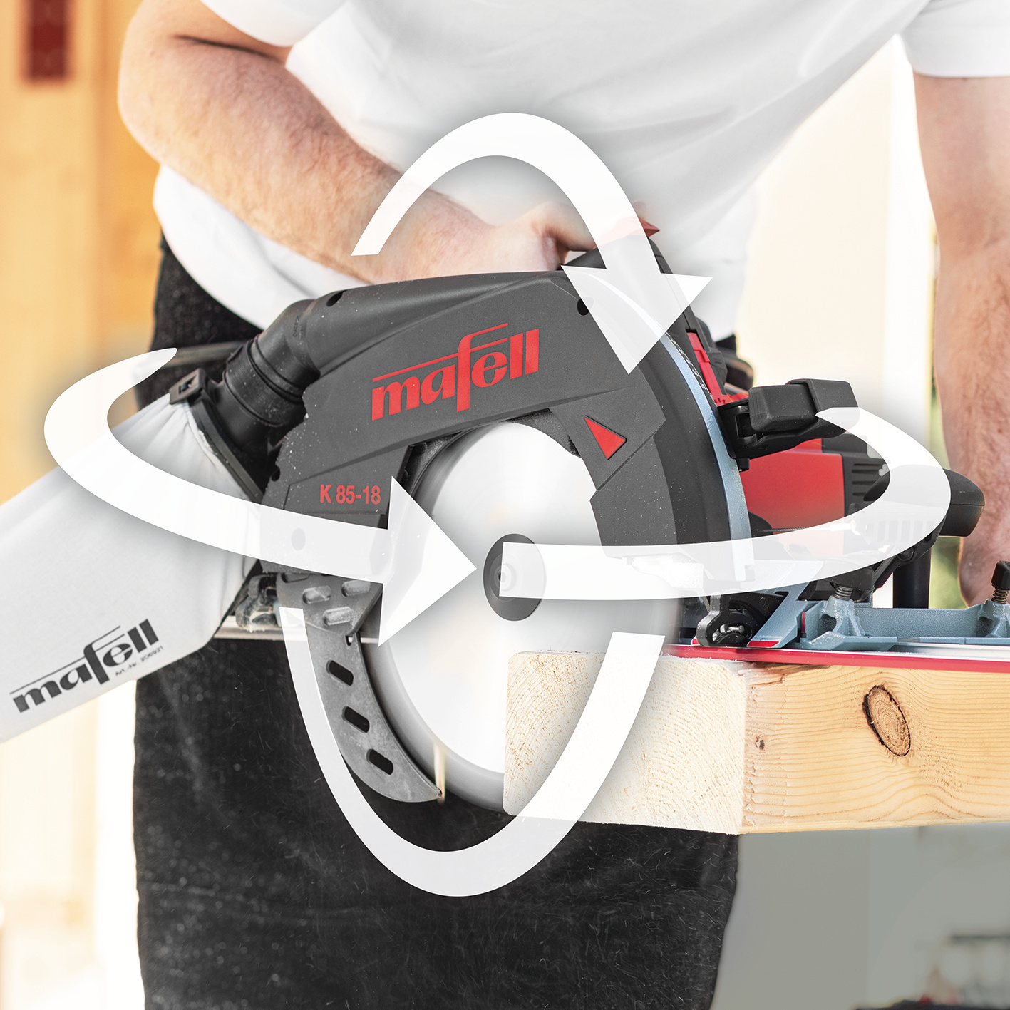 MAFELL Akku-Handkreissäge K 85-18 PURE im L-MAX MAFELL Akku-Handkreissäge K 85-18 PURE im L-MAX