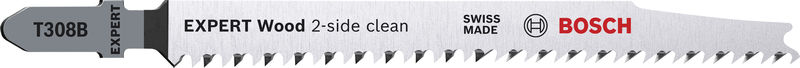 BOSCH EXPERT Wood 2-side clean T308B Stichsägeblatt, 3-tlg. BOSCH EXPERT Wood 2-side clean T308B Stichsägeblatt, 3-tlg.