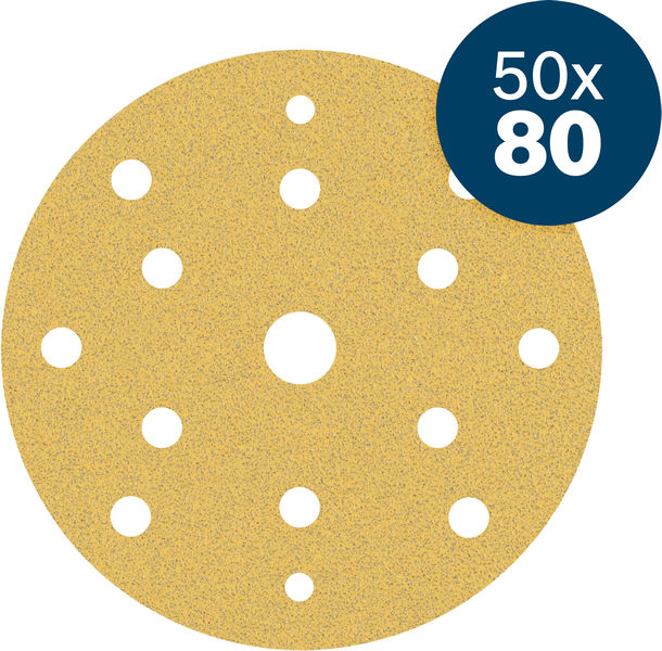 BOSCH EXPERT C470 Schleifpapier, 150 mm, K80, 50 Stk