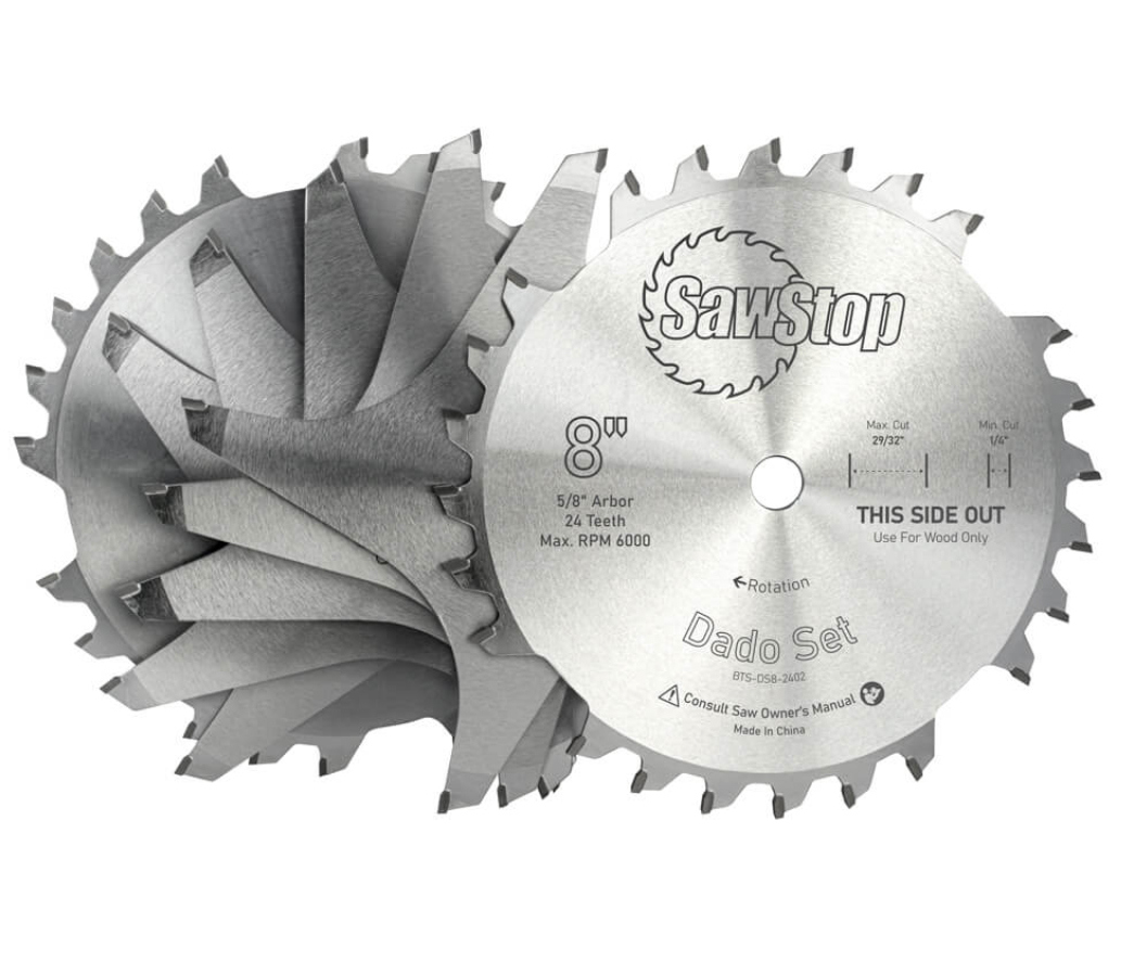 SAWSTOP PREMIUM DADO Sägeblätter 203 x 6,35 - 23, WZ24 SAWSTOP PREMIUM DADO Sägeblätter 203 x 6,35 - 23, WZ24