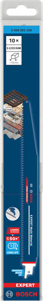 BOSCH EXPERT Multi Material S1259XHM Säbelsägeblatt, 10-tlg.