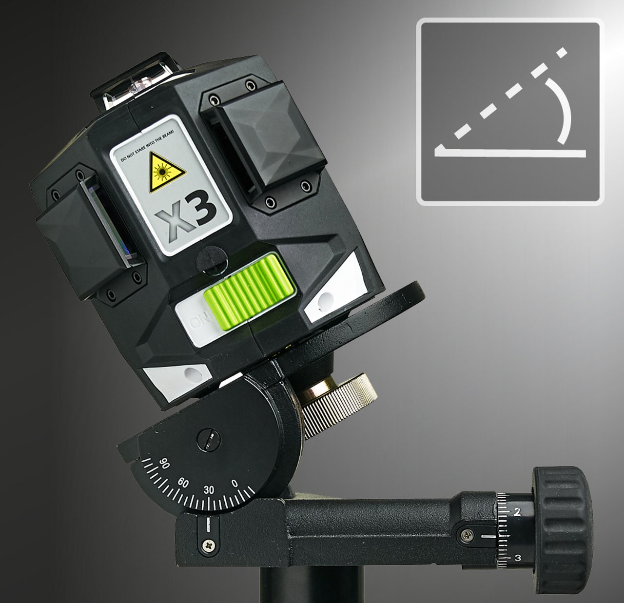 LASERLINER 3D Kreuzlinien-Laser X3-Laser Pro Set 1 (incl. Kompaktstativ 300 cm)