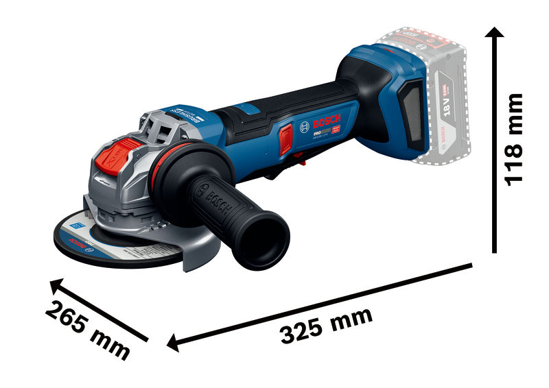 BOSCH Winkelschleifer GWX18V-11PS in L-BOXX