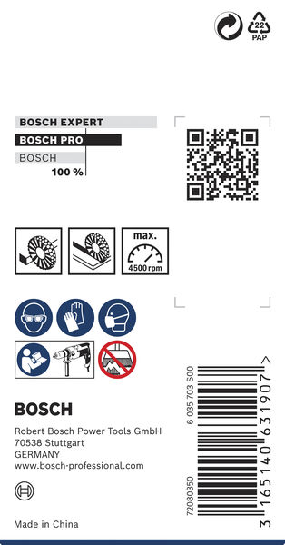 BOSCH PRO Metal clean Scheibenbürste, gerader Schaft, 30 x 0,2 mm