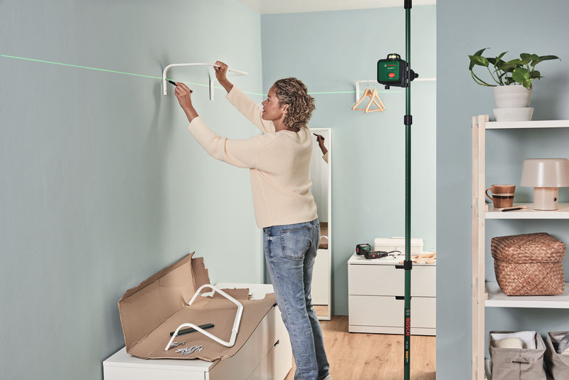 BOSCH Linienlaser PLL 360-1G Set, 1 x Akku BA 3.6V 2.0Ah