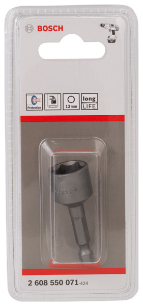 BOSCH Steckschlüssel, 50 x 13 mm, M 8, mit Magnet BOSCH Steckschlüssel, 50 x 13 mm, M 8, mit Magnet