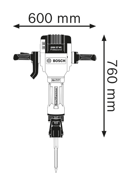 BOSCH Abbruchhammer GSH 27 VC BOSCH Abbruchhammer GSH 27 VC
