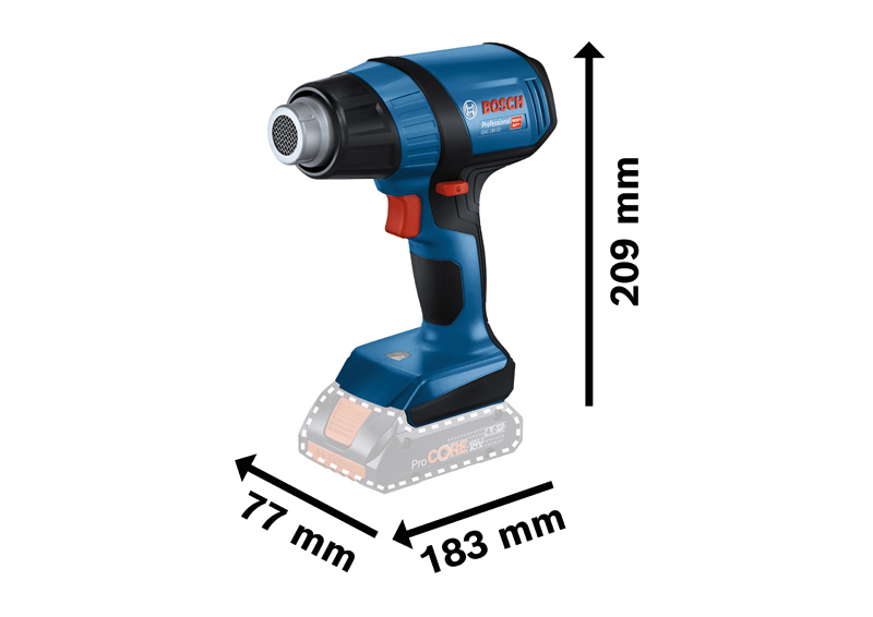 BOSCH Akku-Heißluftgebläse GHG 18V-50 im Karton BOSCH Akku-Heißluftgebläse GHG 18V-50 im Karton