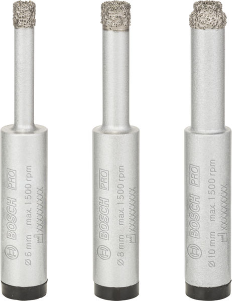 BOSCH PRO Ceramic dry Bohrer-Set, 6 x 33, 8 x 33, 10 x 33 mm, 3-tlg.