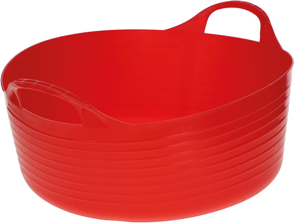 KERBL Flexibler Trog FlexBag rot 15 ltr. flache Ausf