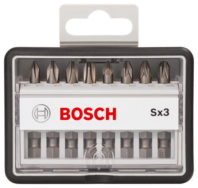 BOSCH 8-tlg. Schrauberbit-Set, Robust Line, Sx PH/PZ, Extra Hard-Ausführung BOSCH 8-tlg. Schrauberbit-Set, Robust Line, Sx PH/PZ, Extra Hard-Ausführung