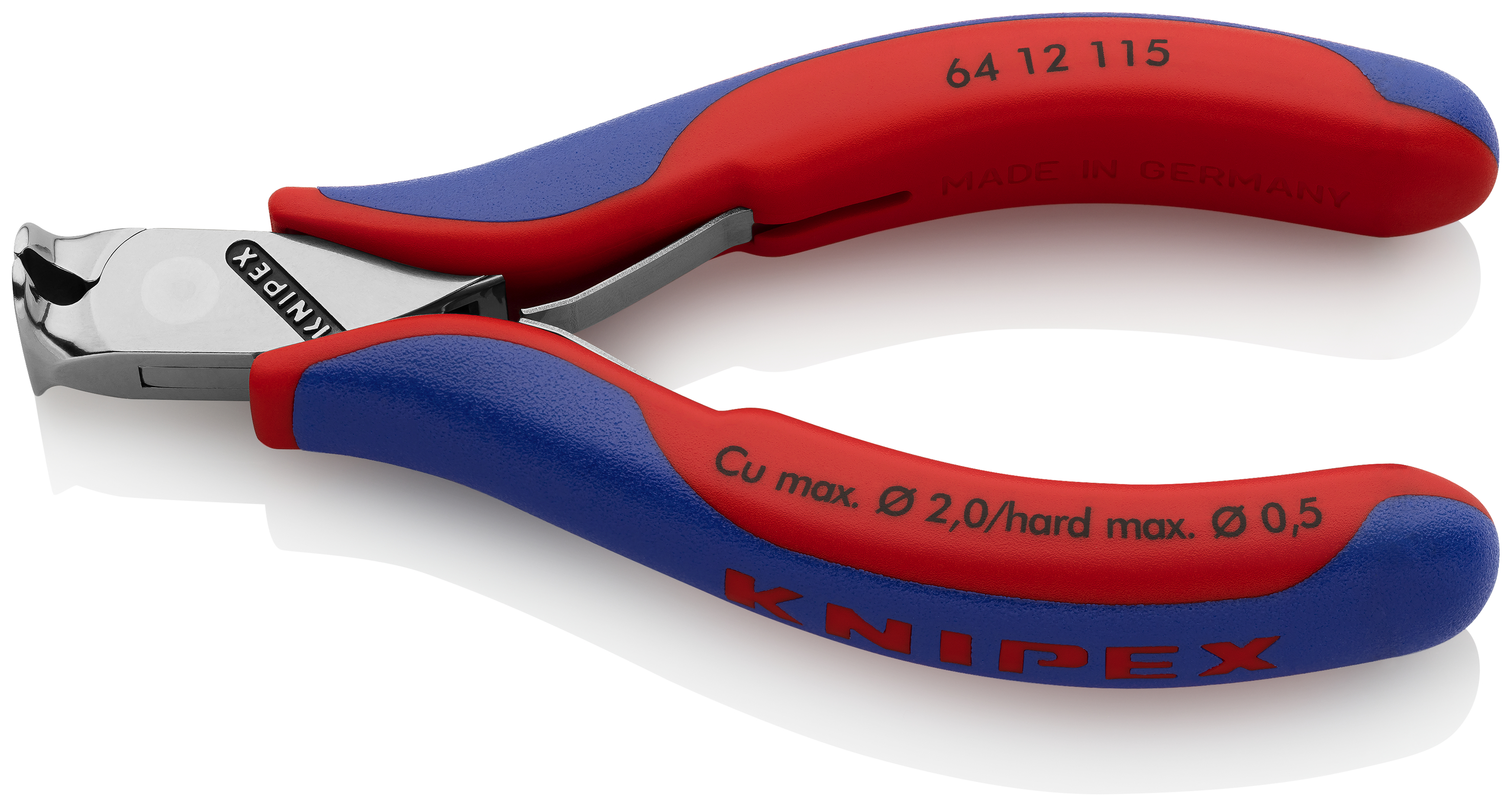KNIPEX KNIPEX 64 12 115 Elektronik-Vornschneider 115 mm mit Mehrkomponenten-Hüllen spiegelpoliert KNIPEX KNIPEX 64 12 115 Elektronik-Vornschneider 115 mm mit Mehrkomponenten-Hüllen spiegelpoliert