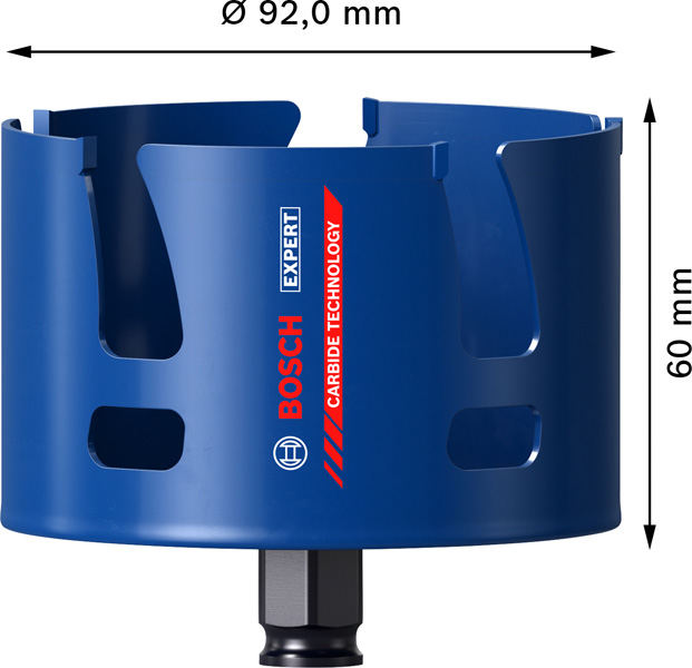 BOSCH EXPERT Construction Material Lochsäge, 92x60 mm