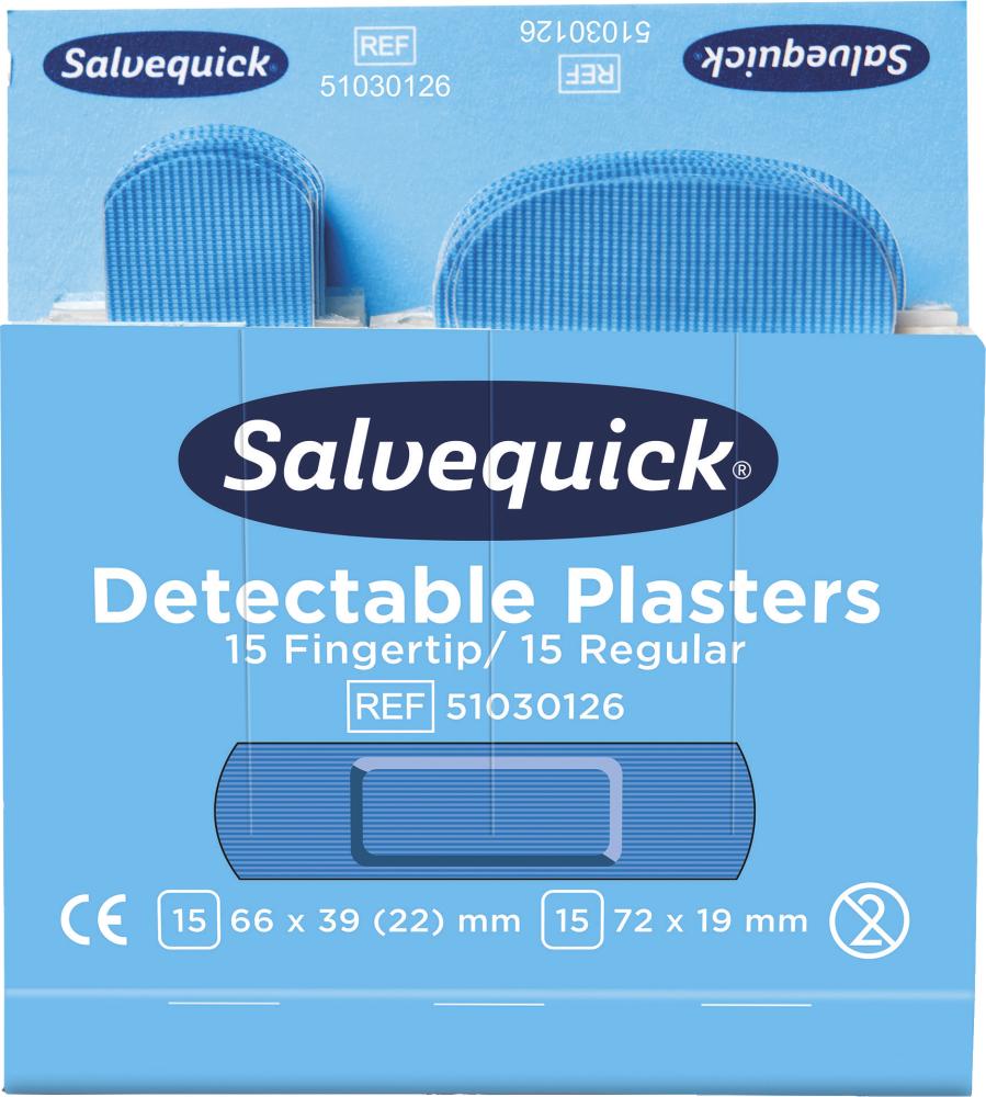 CEDERROTH Salvequick Nachfüllp. Strip-Fingerkuppe, detektierbar 35 Stück CEDERROTH Salvequick Nachfüllp. Strip-Fingerkuppe, detektierbar 35 Stück