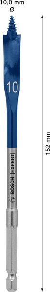 BOSCH EXPERT Self Cut Speed Flachfräsbohrer, 10 x 152 mm BOSCH EXPERT Self Cut Speed Flachfräsbohrer, 10 x 152 mm