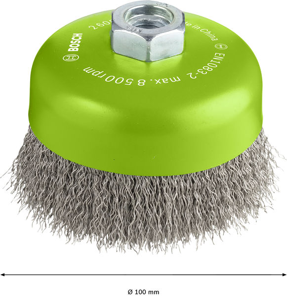 BOSCH PRO Stainless Steel clean Topfbürste, 100 x 0,3 mm, Gewinde