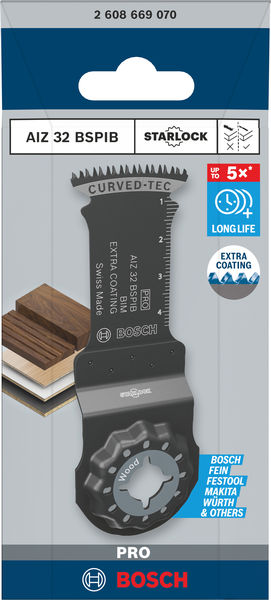 BOSCH PRO AIZ 32 BSPIB Blatt für Multifunktionswerkzeuge, 32 x 50 mm