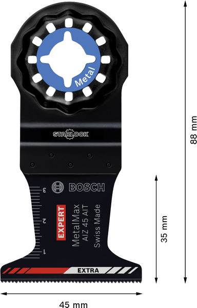 BOSCH EXPERT AIZ 45 AIT MetalMax Tauchsägeblatt, 45 x 35 mm