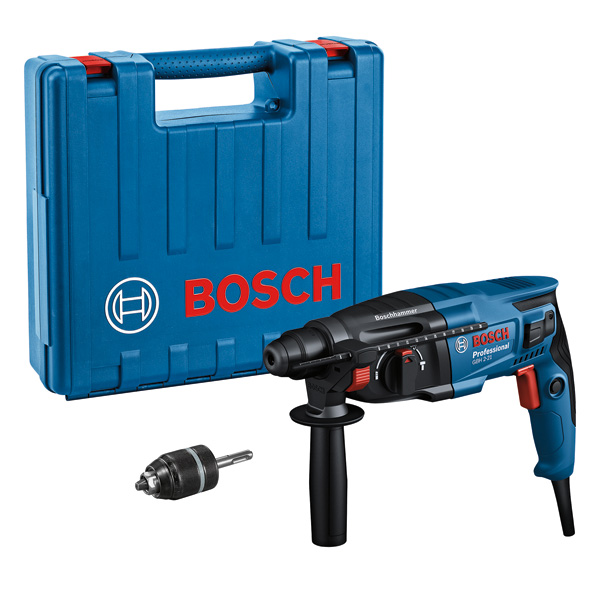 BOSCH Bohrhammer mit SDS plus GBH 2-21: Schnellspannbohrfutter SDS plus-Adapter BOSCH Bohrhammer mit SDS plus GBH 2-21: Schnellspannbohrfutter SDS plus-Adapter