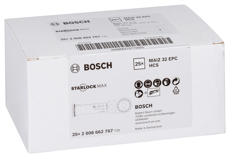 BOSCH HCS Tauchsägeblatt MAIZ 32 EPC Wood, 80 x 32 mm
