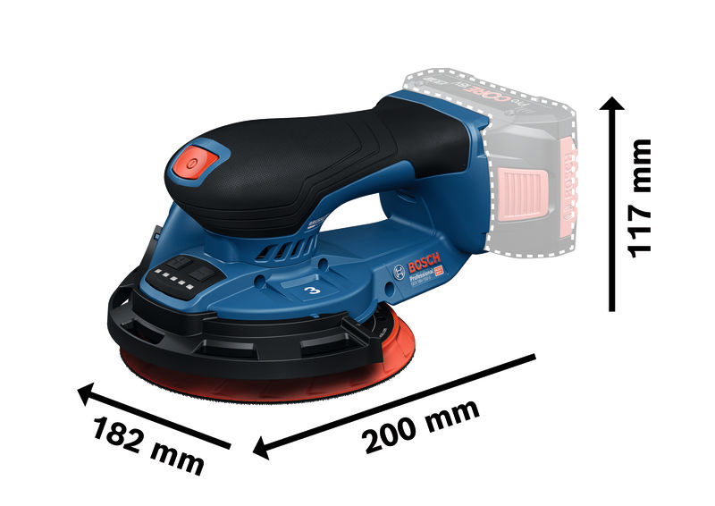 BOSCH Akku-Exzenterschleifer GEX 18V-150-3, L-BOXX 162 BOSCH Akku-Exzenterschleifer GEX 18V-150-3, L-BOXX 162