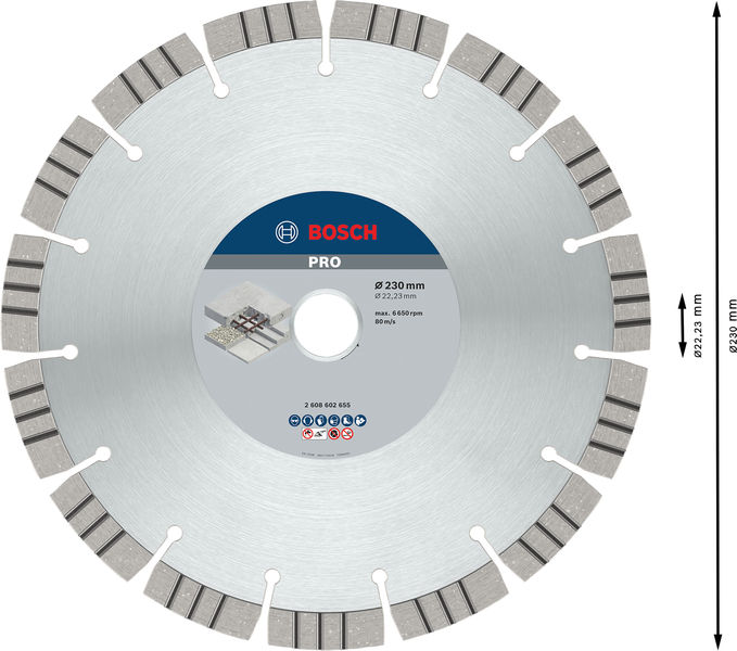 BOSCH Diamanttrennscheibe Best for Concrete