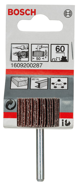 BOSCH Lamellenschleifer, 6 mm, 50 mm, 20 mm, 60 BOSCH Lamellenschleifer, 6 mm, 50 mm, 20 mm, 60