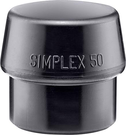 HALDER Simplex-Einsatz Gummikomposition, schwarz, Ø50mm