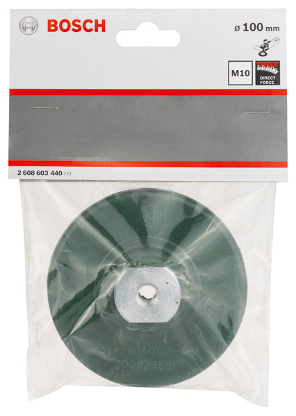 BOSCH Diamantpolierscheiben-Halter M10, 100 mm, 6 mm