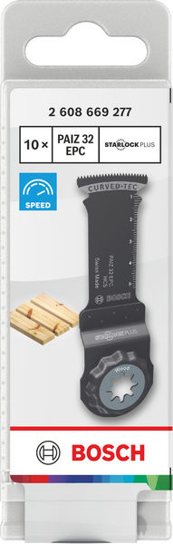 BOSCH PAIZ 32 EPC Holz Tauchsägeblatt, Starlock, 32 x 60 mm, 10-tlg.