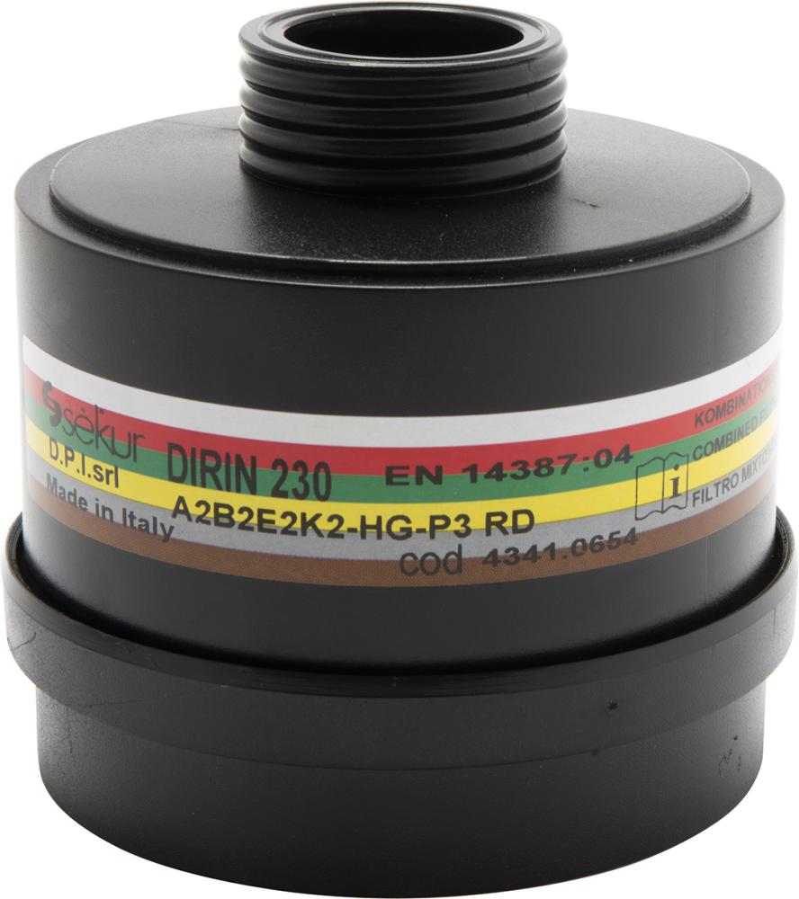 EKASTU SAFETY Mehrbereichs-Kombifilter DIRIN 230 A2B2E2K2 HG P3RD