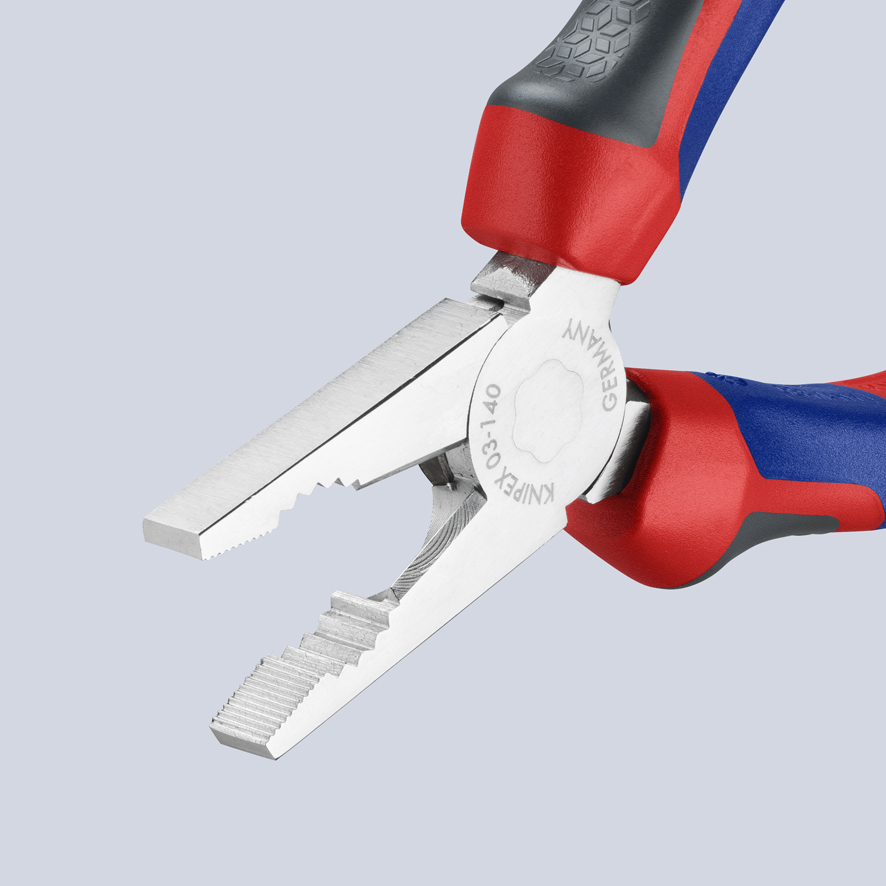 KNIPEX KNIPEX 03 05 140 Kombizange 140 mm verchromt mit Comfort-Griffen