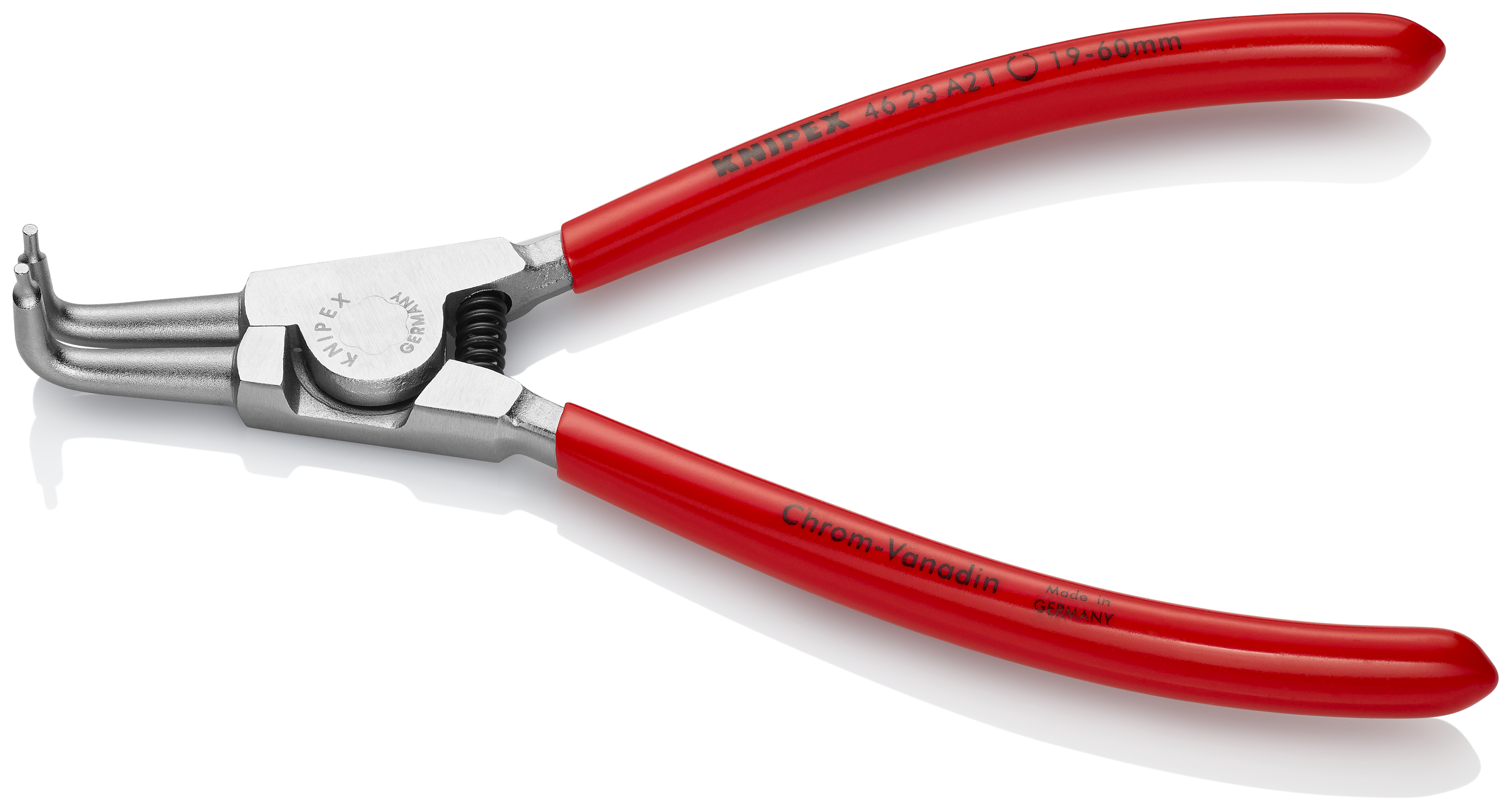 KNIPEX KNIPEX 46 23 A21 Sicherungsringzange für Außenringe auf Wellen 170 mm verchromt mit Kunststoff überzogen