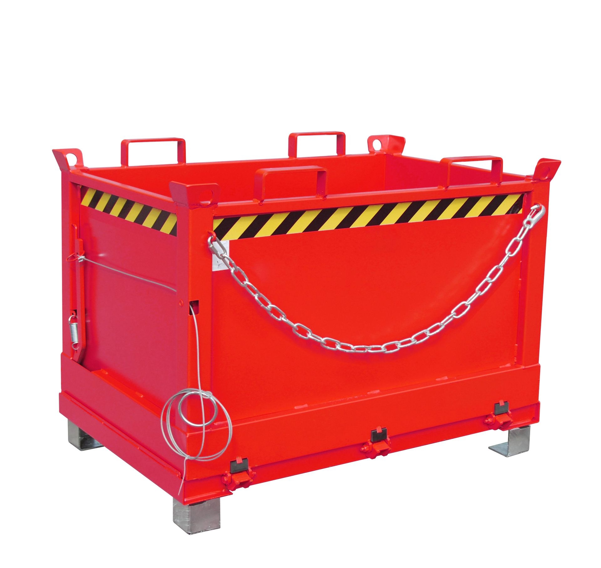 BAUER Klappbodenbehälter FB 500, lackiert, RAL 3000 Feuerrot BAUER Klappbodenbehälter FB 500, lackiert, RAL 3000 Feuerrot